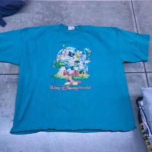 Disney Kids Teal T-Shirt with Characters